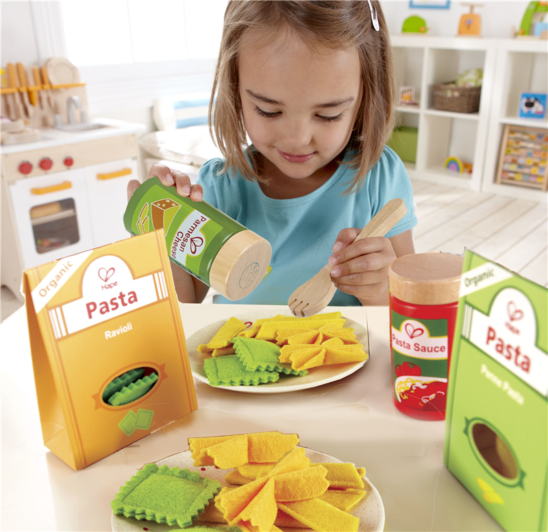 HAPE Pasta Set | Koki, kertas dan merasa berpura-pura bermain pasta memasak set