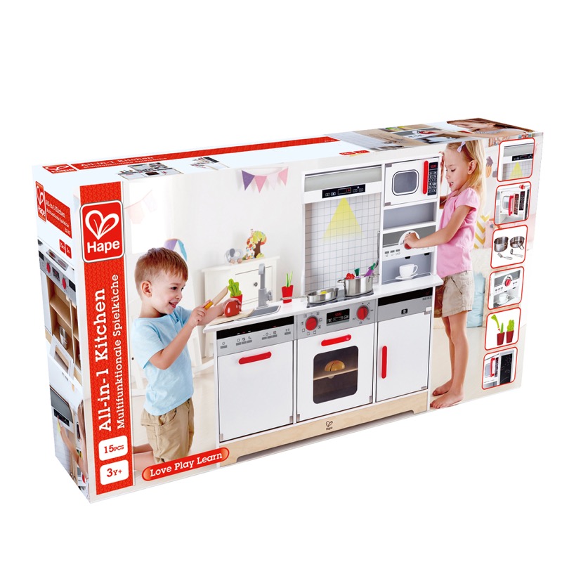 Hape all-in-1 dapur | Peran dapur bermain mainan set untuk anak-anak, 3 tahun +