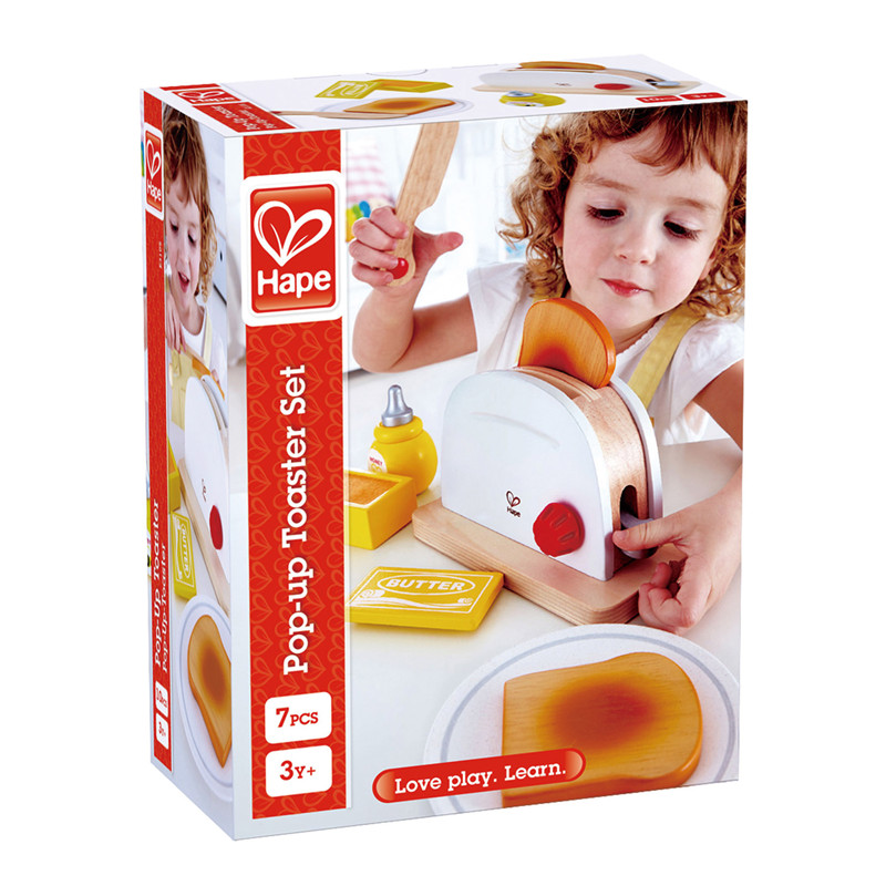 HAPE POP-UP TOASTER SET | Dapur berpura-pura bermain mainan set dengan sarapan aksesoris untuk anak-anak