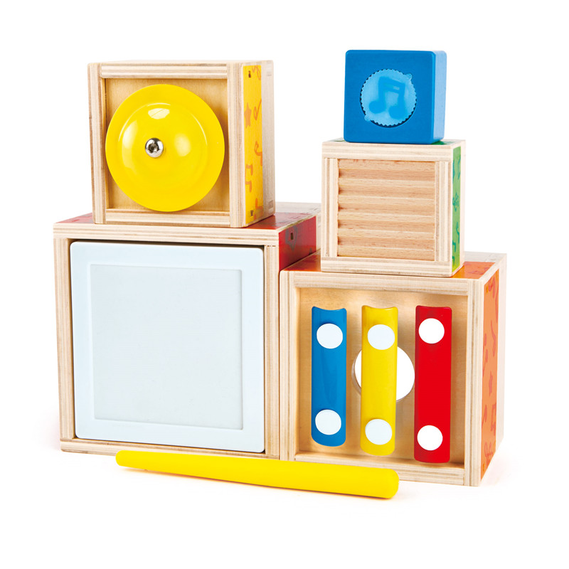 Set musik hape | Mainan Kotak Musik Berwarna-warni 6 Piece