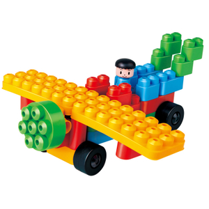 Mobil Penjaga Kebun Binatang Hape PolyM | 40 Piece Building Brick Animal Vehicle Toy Set dengan Figurines & Accessories