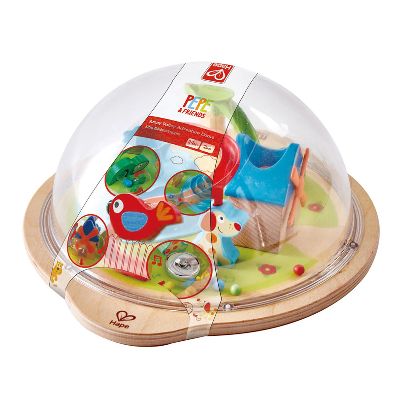 Hape Sunny Valley Adventure Dome | Mainan 3D dengan Maze Magnetic, Kids Play Dome Menampilkan karakter dan aksesoris