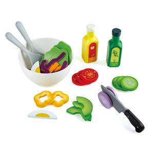 Playset Salad HaPe Sehat | 39-Piece Play Salad Set dengan Peralatan dan Bahan untuk Playend Play | 3+ tahun