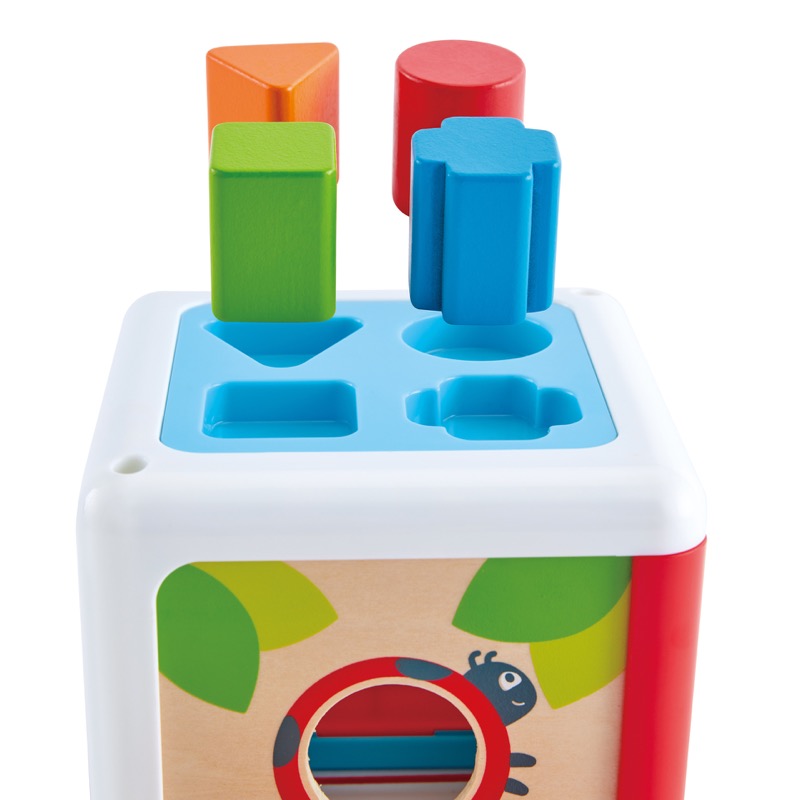Kotak Penyortiran Bentuk HAPE | Lucu Hewan Kayu Bentuk Sorter Kotak, Bentuk Pendidikan Mainan Pengenalan Warna untuk Anak-Anak