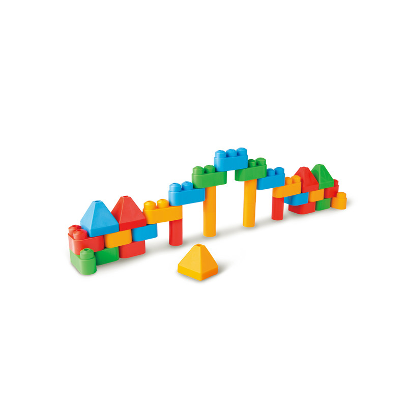Kit Pemula Arsitek Hape PolyM | Set Mainan Konstruksi Bata Bangunan 30 buah dengan Patung-patung & Aksesoris