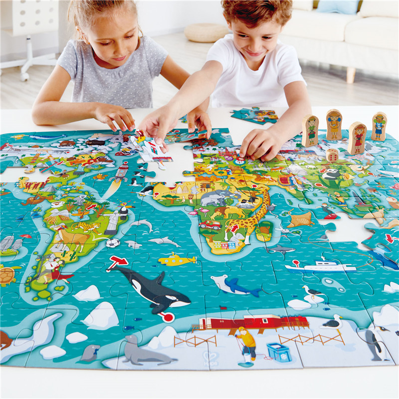 Teka-teki Tur Dunia Hape dan Game | Mainan puzzle dunia berwarna-warni