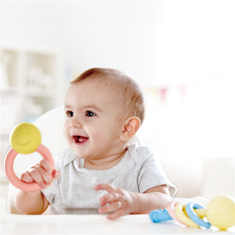 Cincin Hape Rattle | Mainan dan goyang mainan untuk bayi, warna lembut