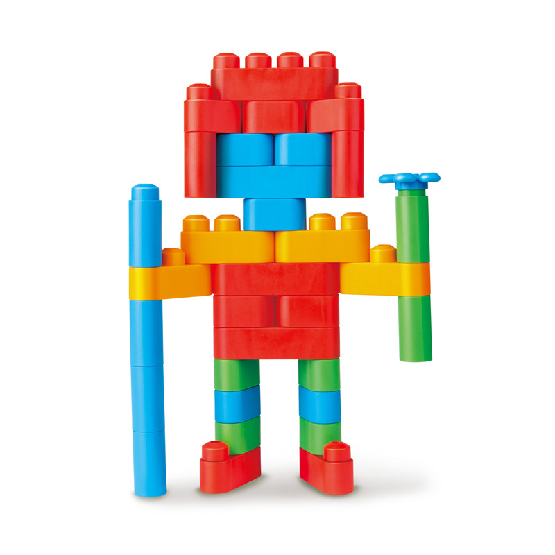 Perangkat Pembuat Kreatif Hape PolyM | 80 Piece Building Brick Animal Toy Set dengan STIKER & Aksesoris