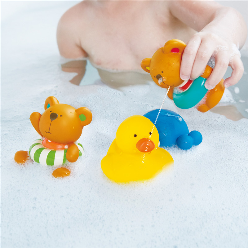 Hape teddy dan teman-teman mandi menyemprotkan | splasher multi-warna menyenangkan