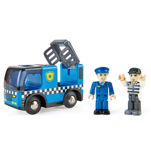 Mobil Polisi Hape dengan Sirene | 3 buah polisi dan perampok bermain dengan action figure
